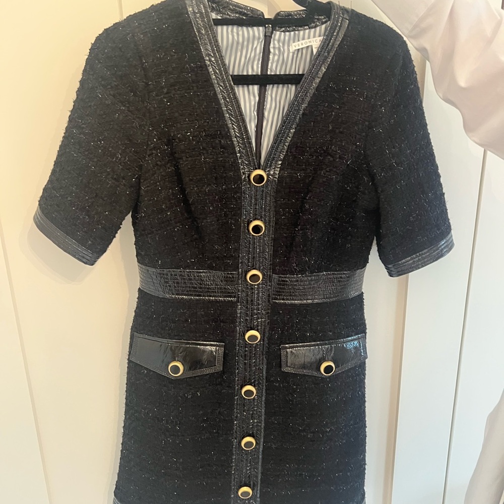 Veronica Beard Black Tweed Dress